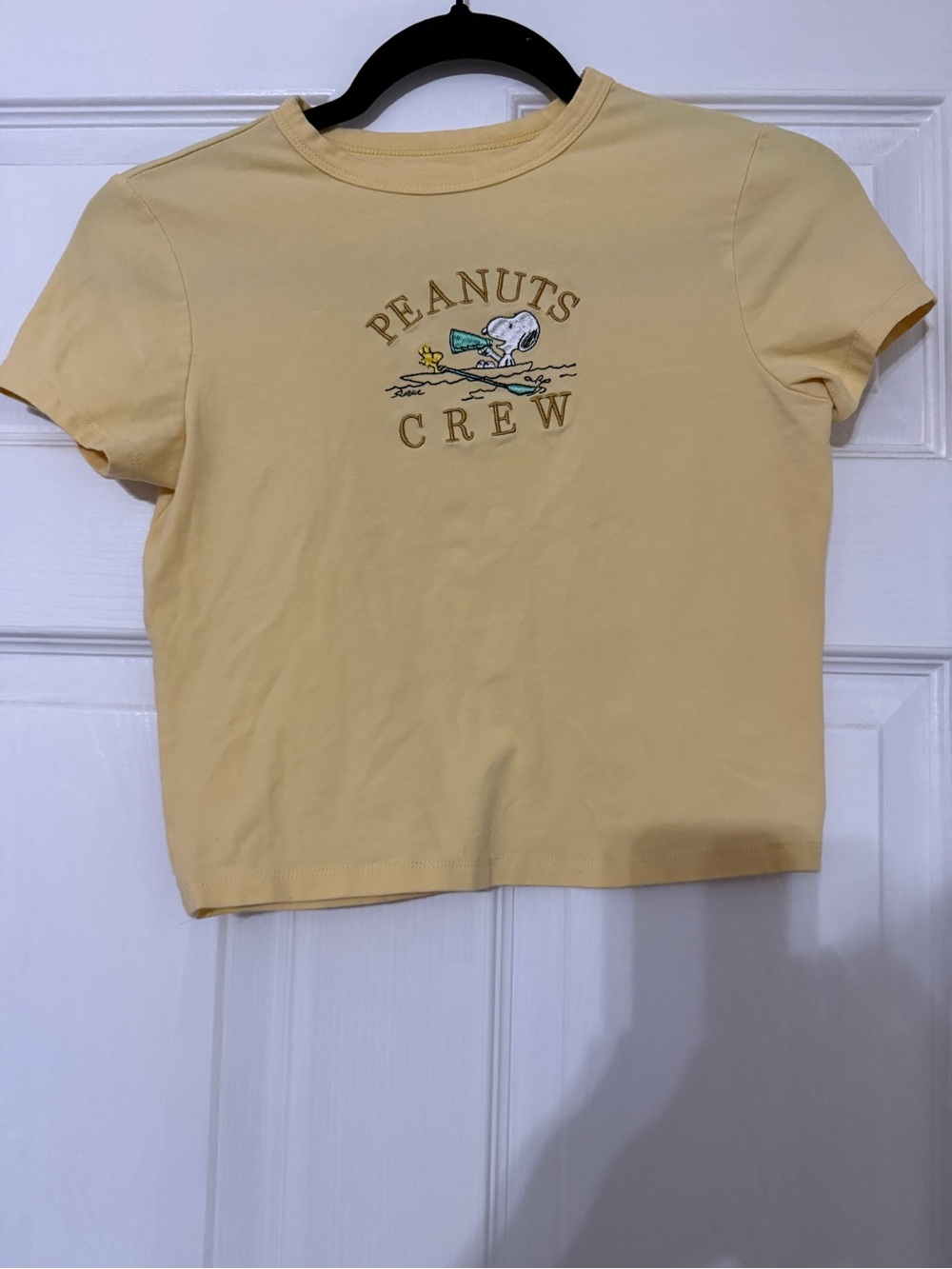 Peanuts Yellow Crew Graphic Kids Tee